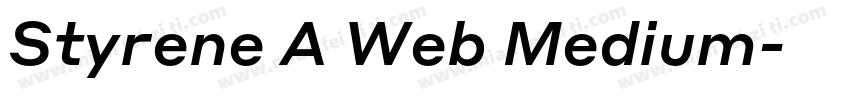Styrene A Web Medium字体转换